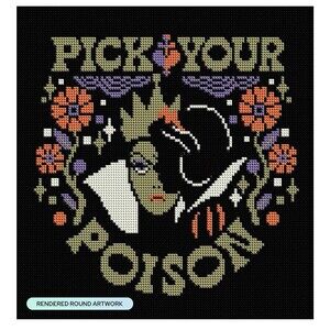 Snow White Pick Your Poison Diamond Art Kit NEW 13" x 13" sealed Disney Villians